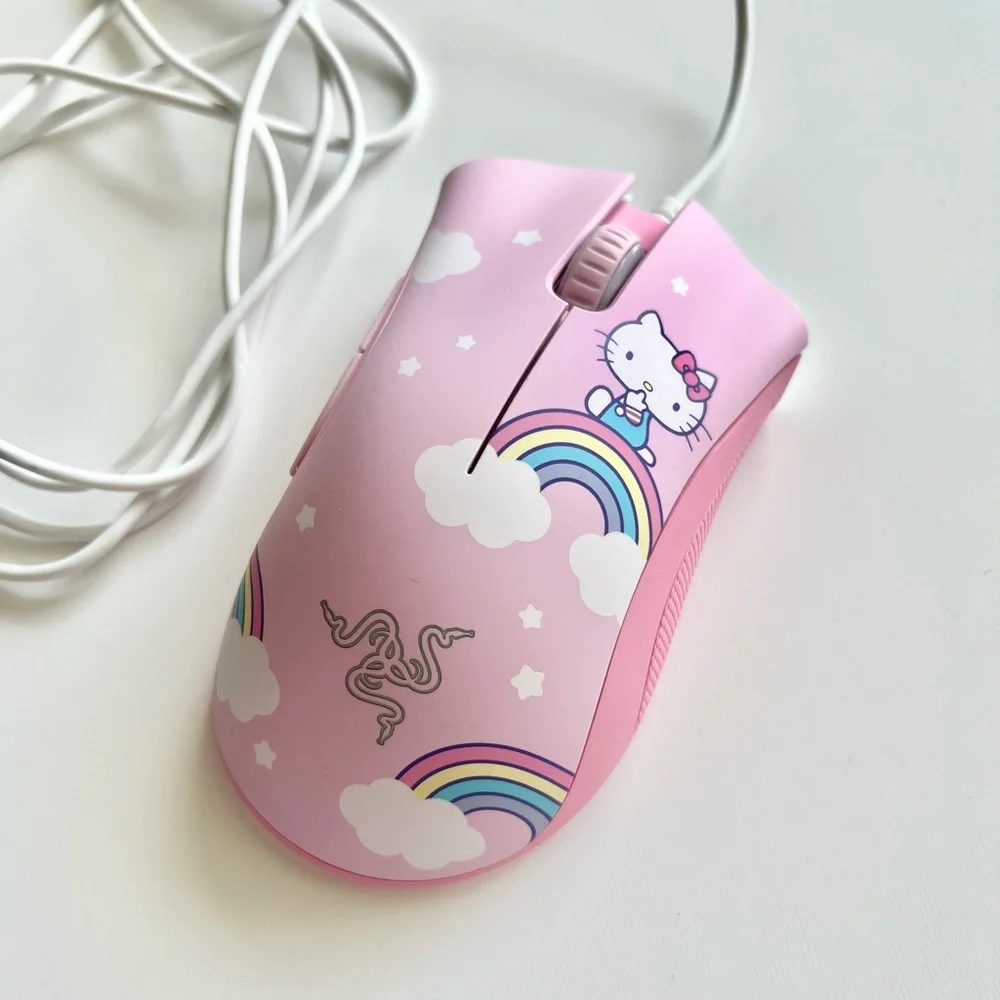 Razer Limited Edition Sanrio Hello Kitty DeathAdder Essential Wired Gaming Mouse